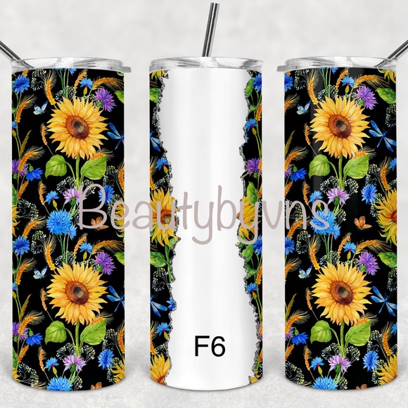 20z Floral tumblers custom orders - Picture 7 of 11